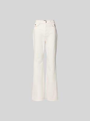 Flared Fit Jeans mit Pattentaschen Shop The Look MANNEQUINE