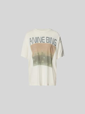 Oversized T-Shirt mit Label-Print Shop The Look MANNEQUINE