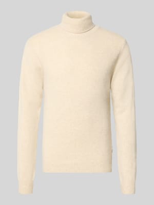 Slim Fit Rollkragenpullover aus Woll-Mix Modell 'Karl' Shop The Look MANNEQUINE