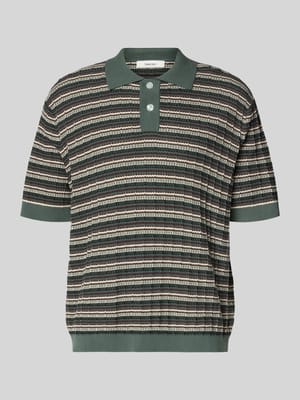 Regular Fit Poloshirt aus Baumwoll-Strick Modell 'DANE' Shop The Look MANNEQUINE