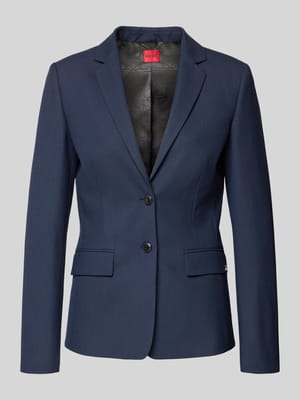 Długi żakiet o kroju slim fit z dodatkiem wiskozy Model 'ADALAS' Shop The Look MANNEQUINE