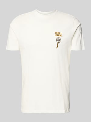 Regular Fit T-Shirt mit Statement-Stitching Modell 'Kameron' Shop The Look MANNEQUINE