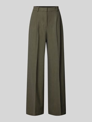 Wide Fit Bundfaltenhose mit Viskose-Anteil Modell 'Napoli' Shop The Look MANNEQUINE