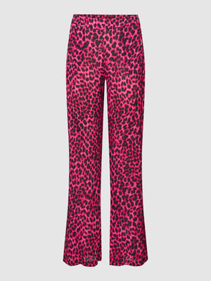 Palazzohose mit Animal-Print Modell 'Goch' Shop The Look MANNEQUINE