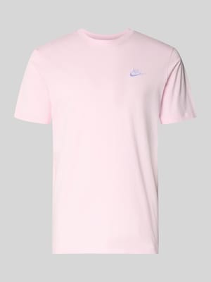 T-Shirt mit Label-Stitching Shop The Look MANNEQUINE