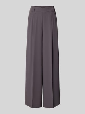 Wide Leg Stoffhose mit Bundfalten Shop The Look MANNEQUINE