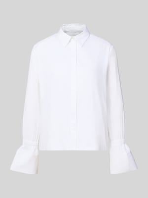 Regular Fit Hemdbluse mit verdeckter Knopfleiste Shop The Look MANNEQUINE