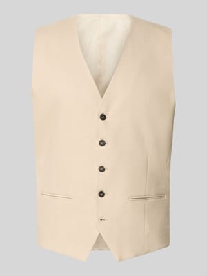 Slim Fit Anzugweste mit Woll-Anteil Modell 'NEIL' Shop The Look MANNEQUINE