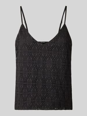 Regular Fit Top mit Spitze Modell 'MAYA' Shop The Look MANNEQUINE