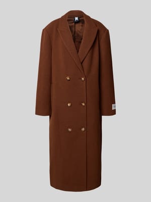 Oversized lange jas met reverskraag Shop The Look MANNEQUINE