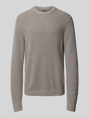 Gebreide pullover met ronde hals Shop The Look MANNEQUINE