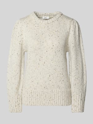Regular fit gebreide pullover met katoen Shop The Look MANNEQUINE