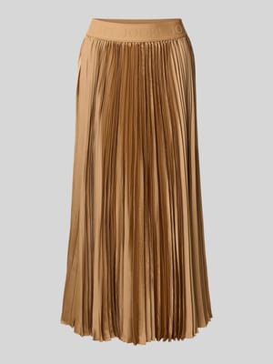 Midirock mit Plisseefalten Shop The Look MANNEQUINE