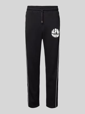 Regular Fit Sweatpants mit Label-Print Shop The Look MANNEQUINE