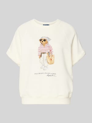 Regular Fit Sweatshirt mit Polo Bear Print Shop The Look MANNEQUINE