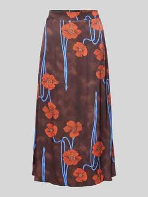 Midirock mit elastischem Bund Shop The Look MANNEQUINE