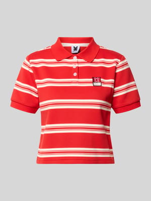 Kort poloshirt met labelpatch Shop The Look MANNEQUINE