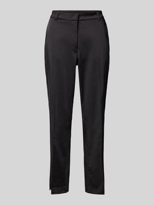 Slim fit stoffen broek met persplooien Shop The Look MANNEQUINE