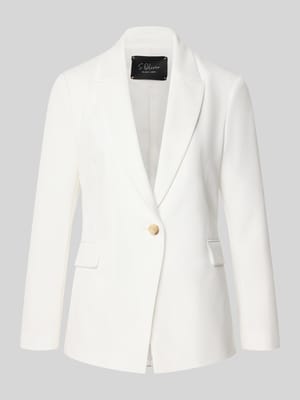Shaped Fit Longblazer mit steigendem Reverskragen Shop The Look MANNEQUINE