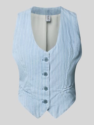 Gilet met afgeronde V-hals Shop The Look MANNEQUINE