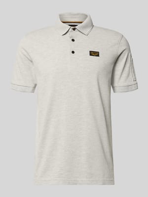 koszulka polo o kroju slim fit z naszywką z logo Shop The Look MANNEQUINE