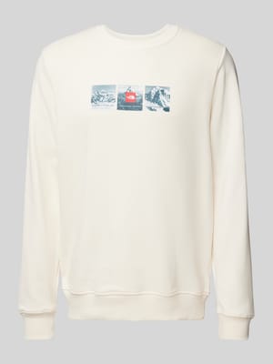 Sweatshirt mit Label-Print Shop The Look MANNEQUINE