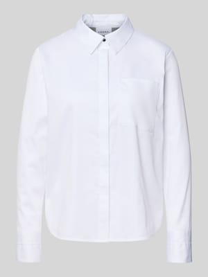 Regular Fit Hemdbluse mit Brusttasche Shop The Look MANNEQUINE