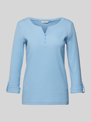 Regular Fit Langarmshirt mit Bio-Baumwolle Shop The Look MANNEQUINE