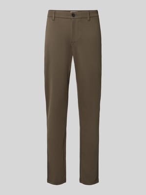 Slim fit chino van viscosemix model 'MARK' Shop The Look MANNEQUINE
