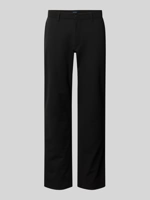 slim fit broek met achterzakken Shop The Look MANNEQUINE