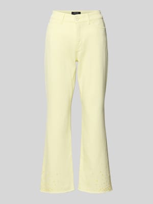 Slim Fit Jeans mit Fransen Shop The Look MANNEQUINE