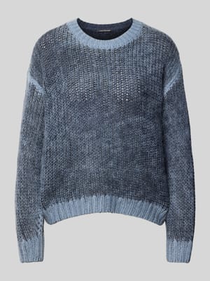 Gebreide pullover met extra brede schouders Shop The Look MANNEQUINE