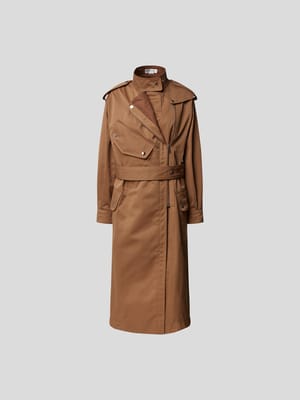 Trenchcoat mit asymmetrischen Elementen Shop The Look MANNEQUINE