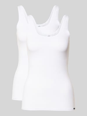 Tanktop mit Label-Detail im 2er-Pack Shop The Look MANNEQUINE