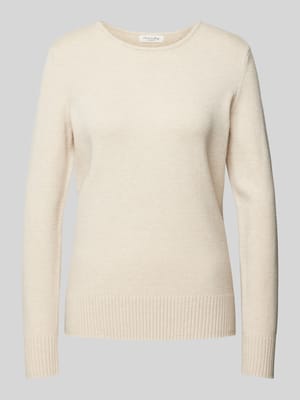 Gebreide pullover met ribboorden, model 'Aliv' Shop The Look MANNEQUINE