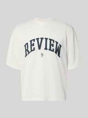 T-Shirt aus Mesh mit Logo-Print Shop The Look MANNEQUINE