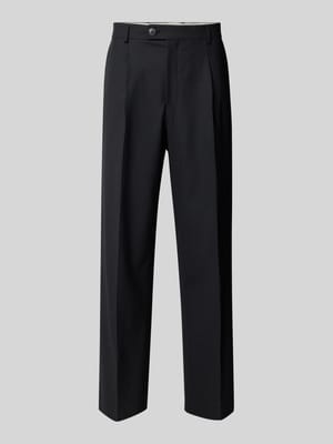 Straight Fit Stoffhose mit Bundfalten Shop The Look MANNEQUINE