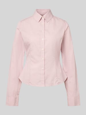Slim Fit Hemdbluse aus reiner Baumwolle Shop The Look MANNEQUINE