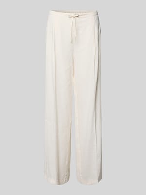 Spodnie Wide Leg z mieszanki wiskozy model 'MALLORO' Shop The Look MANNEQUINE