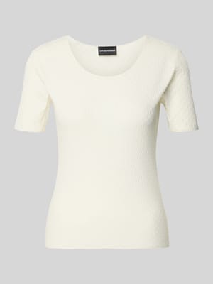 T-Shirt mit Rundhalsausschnitt Shop The Look MANNEQUINE