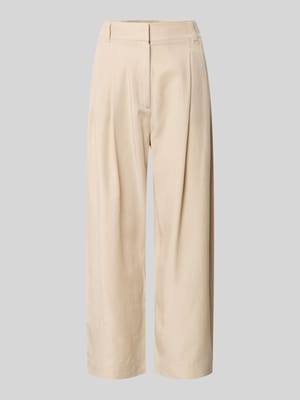 Spodnie z mieszanki lyocellu i lnu z kieszeniami z tyłu Shop The Look MANNEQUINE