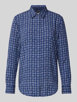 Bluzka o kroju regular fit z krytą listwą guzikową model ‘KRISTY’ Shop The Look MANNEQUINE