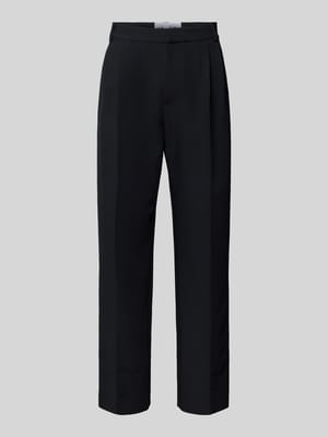 Spodnie garniturowe o kroju regular fit z zakładkami w pasie Shop The Look MANNEQUINE