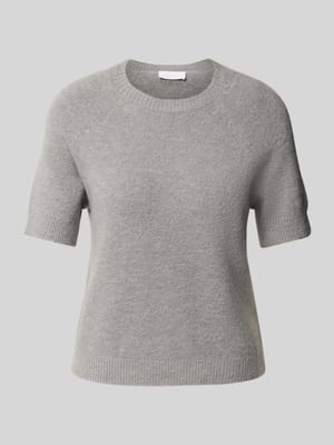 Gebreid shirt met ronde hals en 1/2-mouwen Shop The Look MANNEQUINE