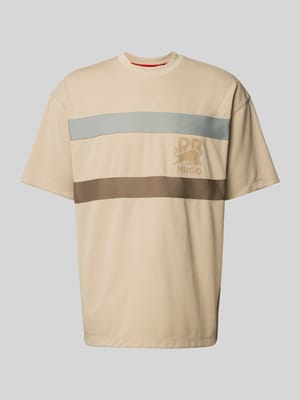 T-Shirt mit Label-Print Modell 'Drace' - HUGO X RB Shop The Look MANNEQUINE