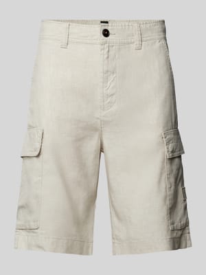 Relaxed Fit Cargoshorts aus Leinen-Mix Modell 'Sisla' Shop The Look MANNEQUINE