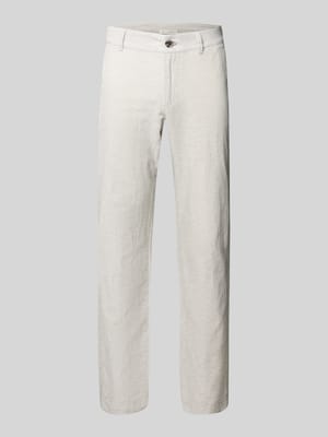 Slim Fit Leinenhose mit Baumwollanteil Shop The Look MANNEQUINE