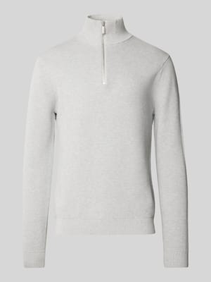 Gebreide pullover met ribboorden, model 'DANE' Shop The Look MANNEQUINE