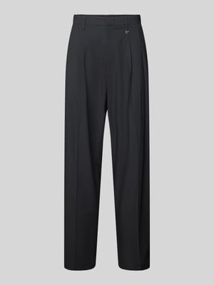Stoffen broek met Labeldetail Shop The Look MANNEQUINE