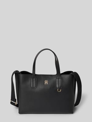 Tote Bag mit Logo-Applikation aus Metall Shop The Look MANNEQUINE